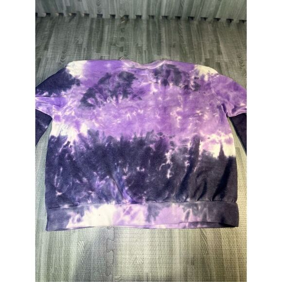 Pink Floyd Tie Dye Pull Over Sweatshirt Long Sleeve Purple Sz XL Women’s - Picture 5 of 5